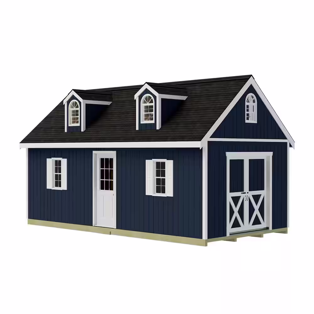 Best Barns Arlington 12 ft. x 16 ft. Wood Storage Shed Kit with Floor Including 4 x 4 Runners
