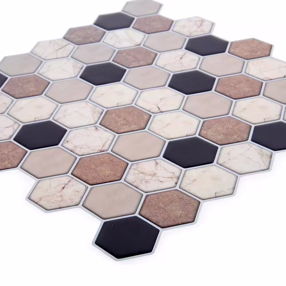 None Peel and Stick Wall Tiles for Kitchen Backsplash Bathroom and Living Room