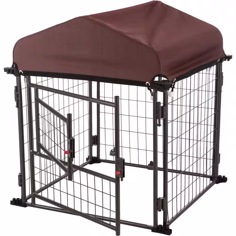 TRIXIE Deluxe Outdoor Dog Kennel with Cover, Small