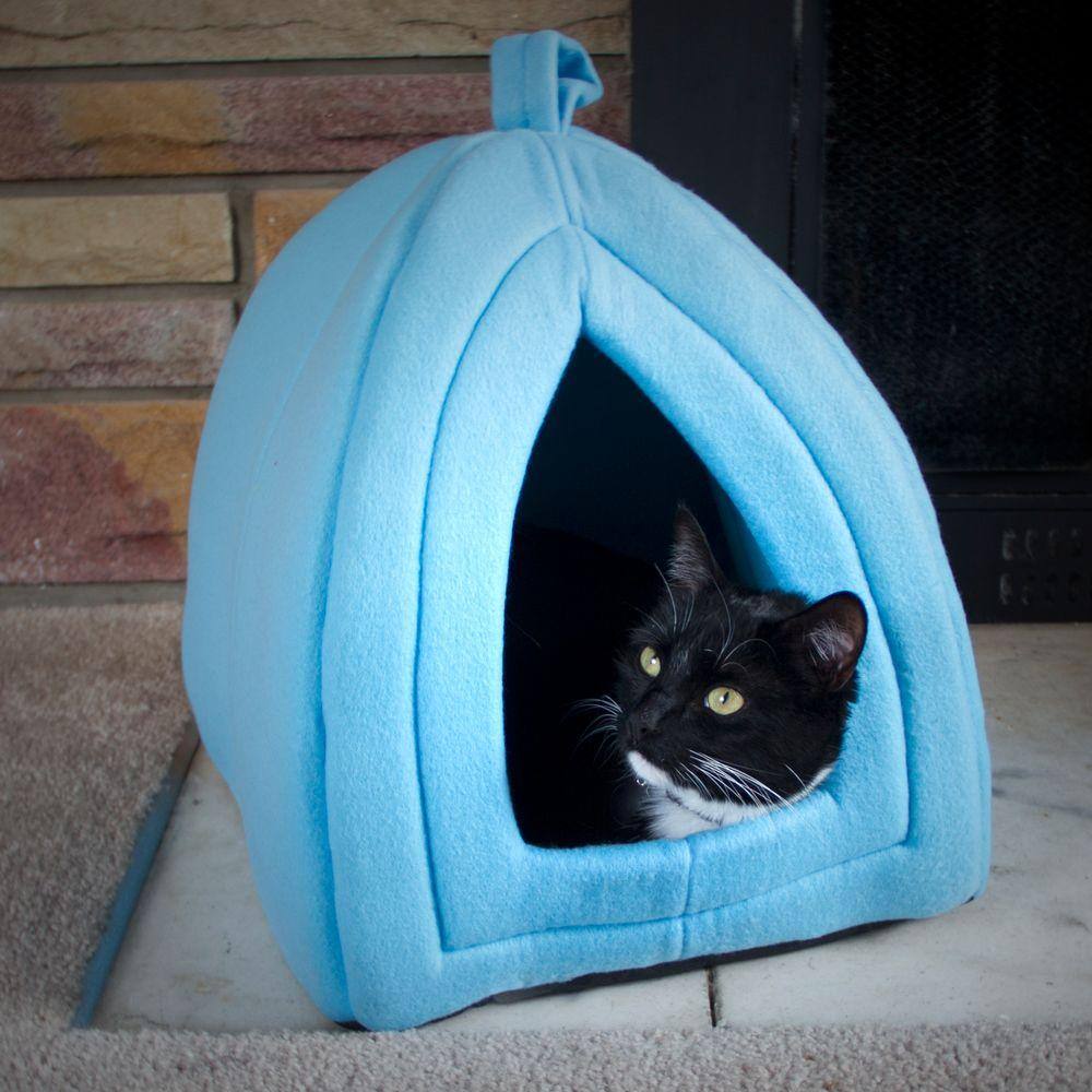 PAW Small Blue Cozy Kitty Tent Igloo