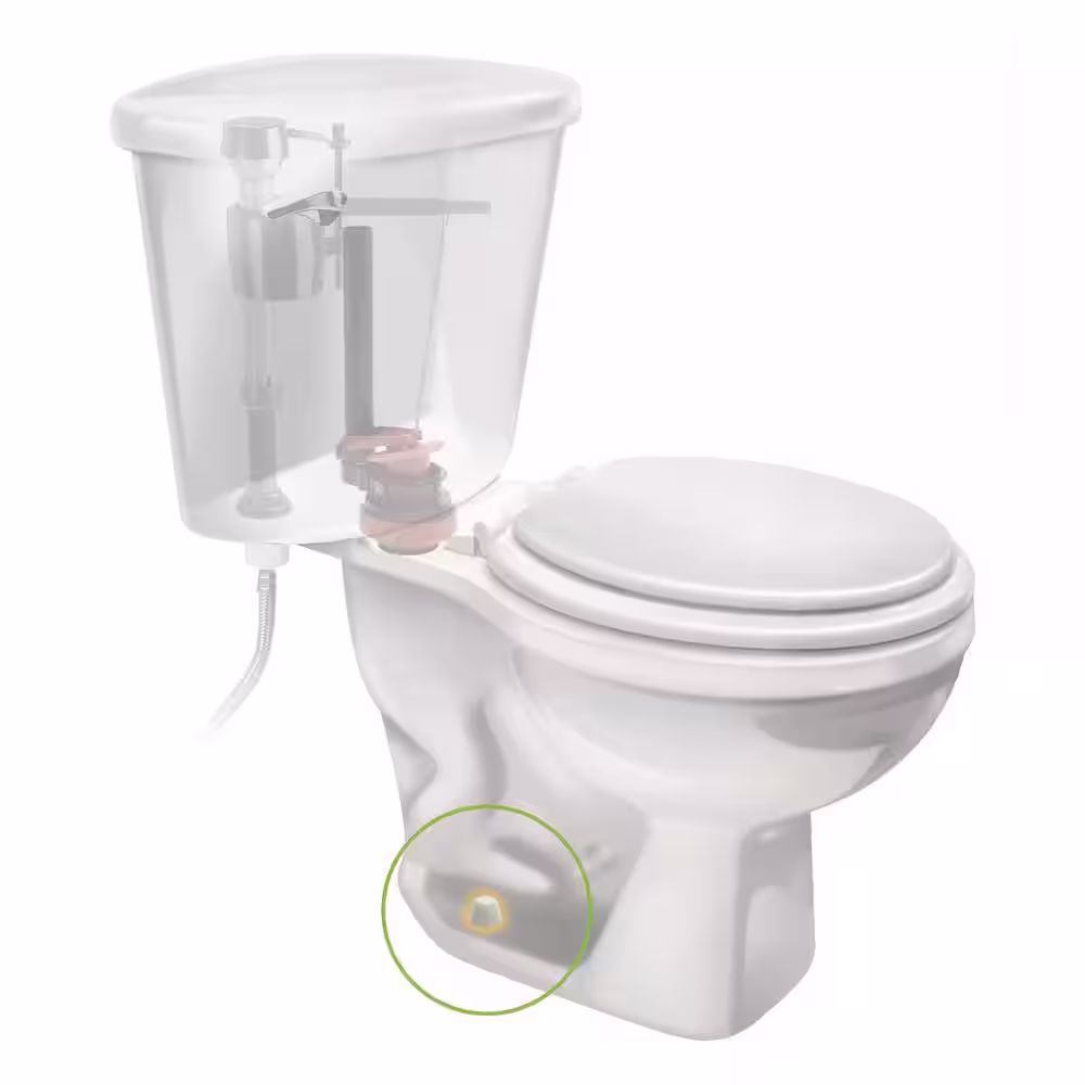 Fluidmaster Secure Cap Universal Toilet Bolt Caps in White