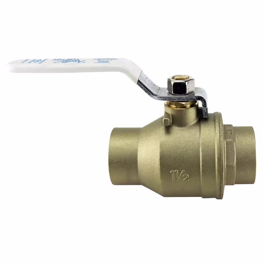 Apollo 1-1/2 in. Lead Free Brass SWT x SWT Ball Valve