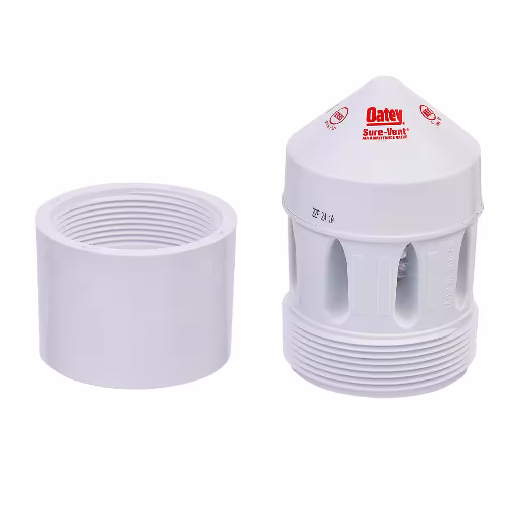 Oatey Sure-Vent 3 in. x 4 in. PVC Air Admittance Valve with 500 DFU Branch