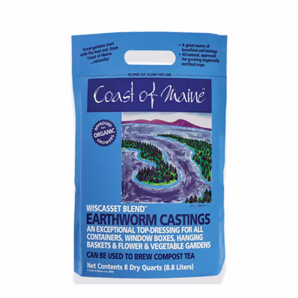 None Wiscasset Blend Earthworm Potting Soil, 8 Qt. Bag (4-Pack)