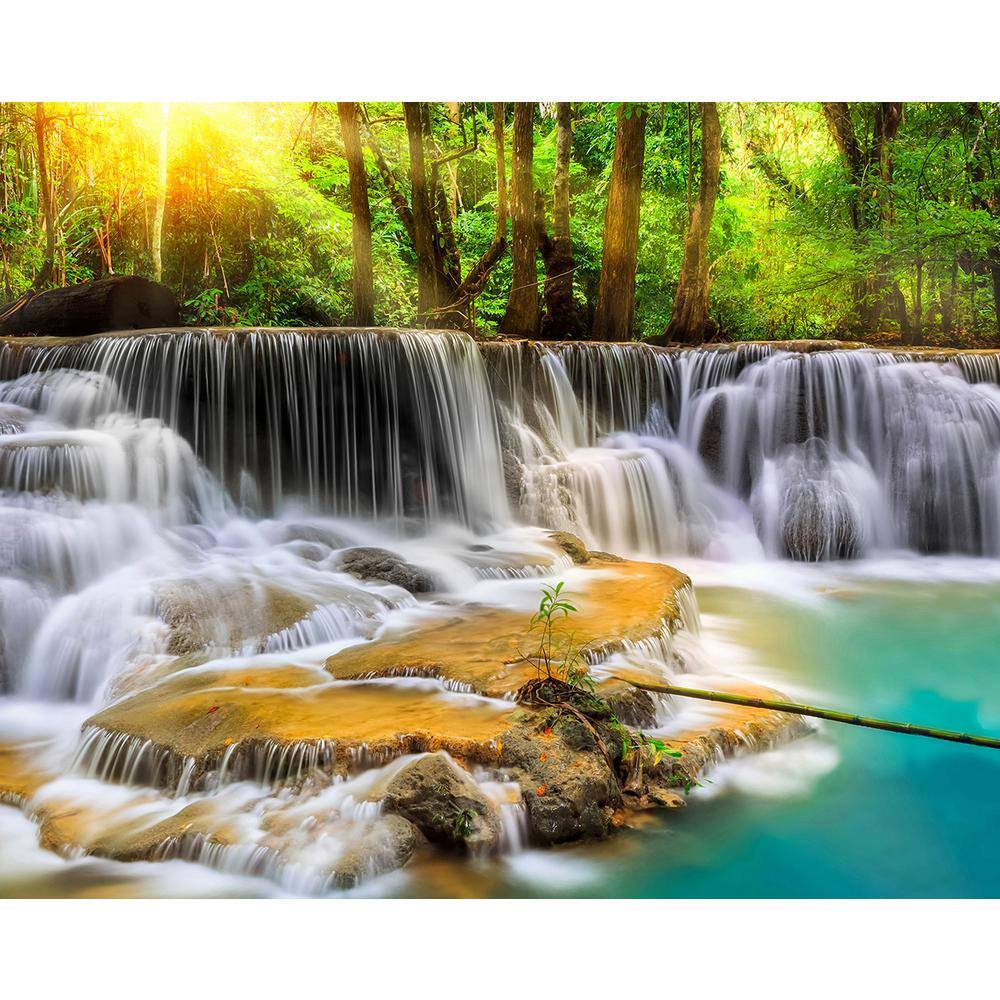 Brewster 118 in. x 98 in. Mystical Waters Wall Mural