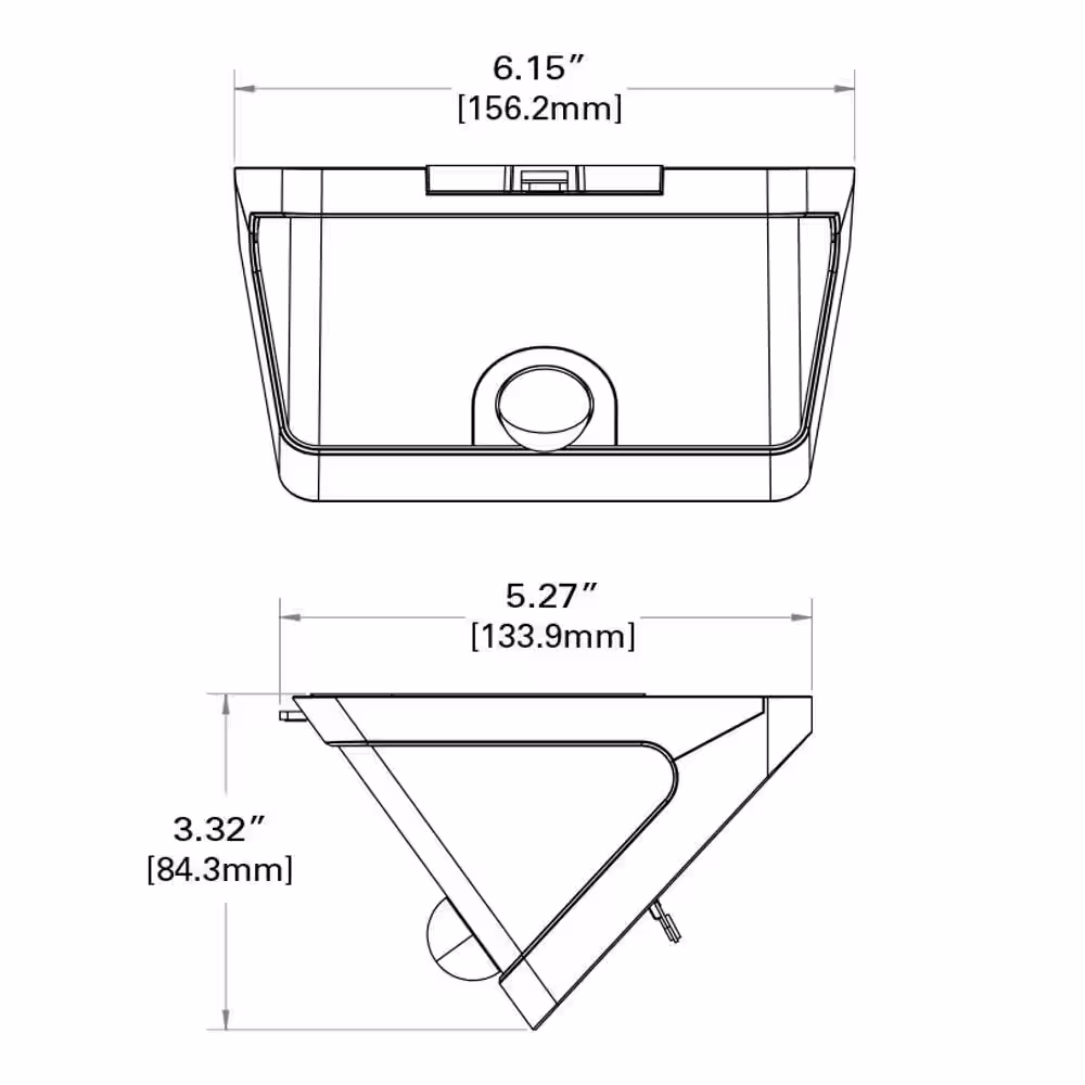HALO SWL 70-Watt, White, Motion Activated, Outdoor Integrated LED Solar Wedge Light, Dusk to Dawn, 800 Lumens, 4000K