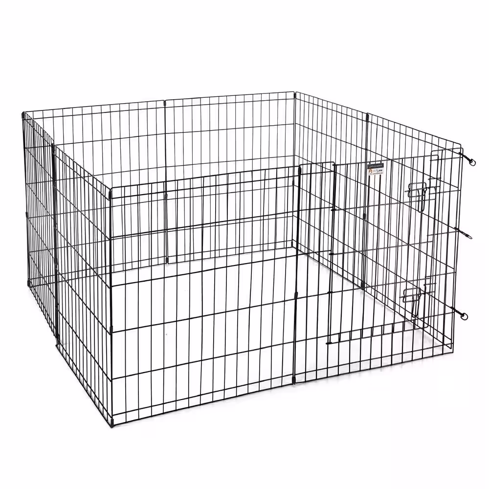 Pet Trex High 8-Panel Heavy Gauge Wire Convertible Indoor/Outdoor Pet Playpen