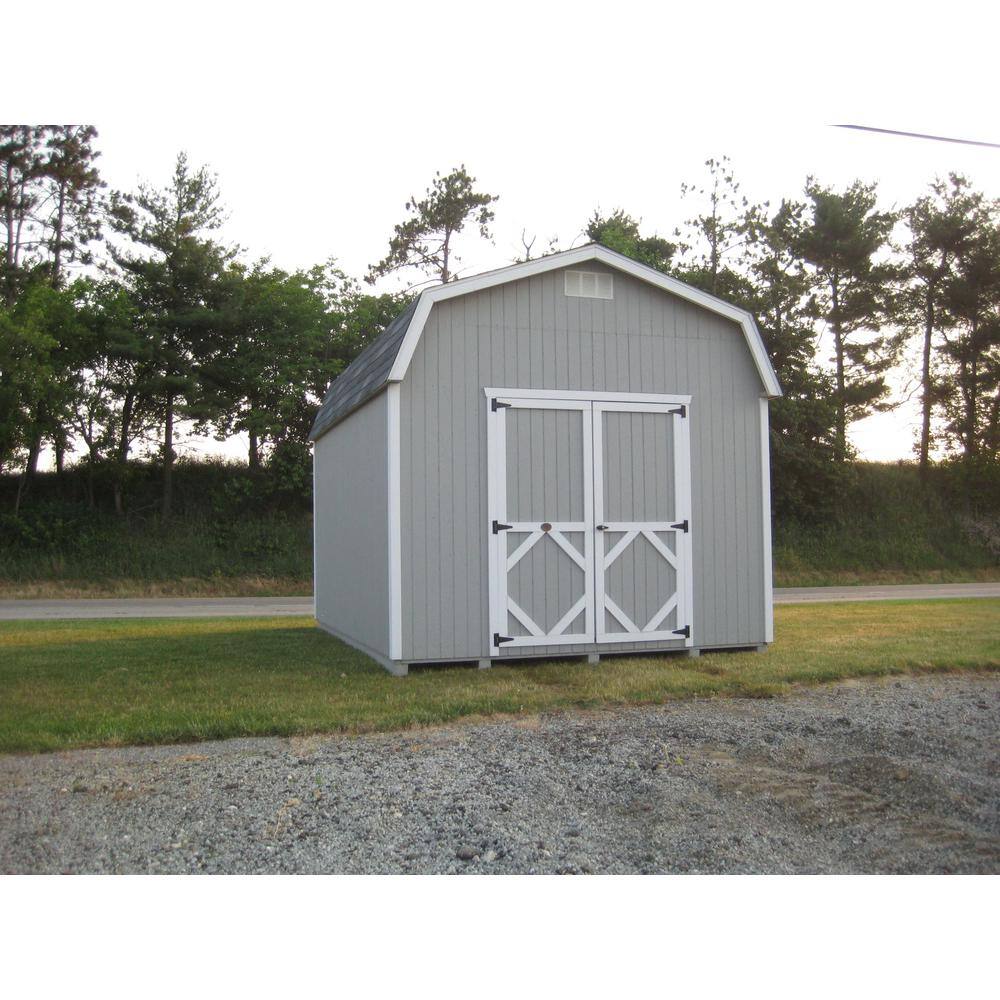 LITTLE COTTAGE CO. Classic Gambrel 12 ft. W x 20 ft. D Wood Shed Precut Kit with 6 ft. Sidewalls without Floor (240 sq. ft.)