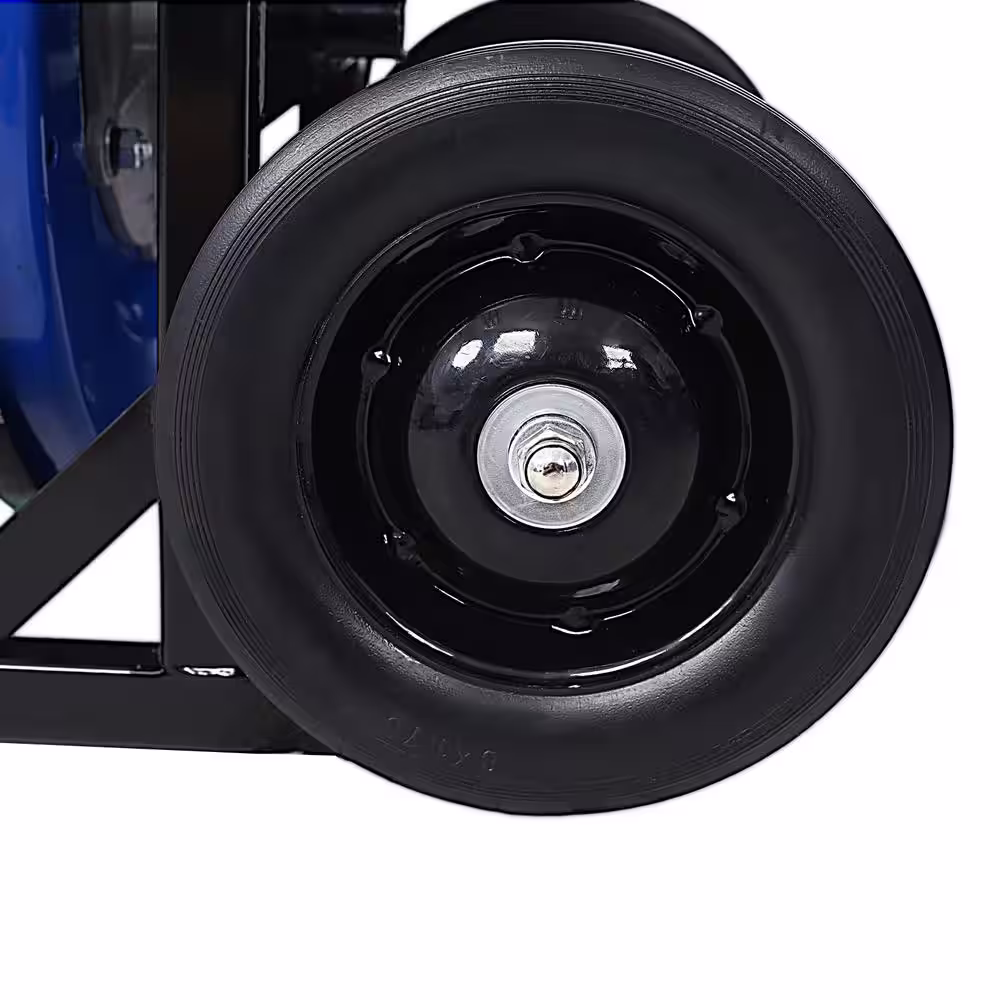 None Electric Drain Auger 60ft. x 1/2 in. Drain Cleaner Machine & 4 Cutter and Foot Switch with Wheel for 1 in. to 4 in. Pipe