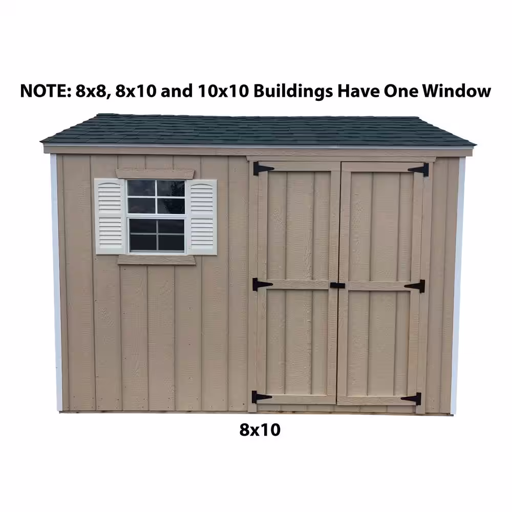 LITTLE COTTAGE CO. Value Workshop 8 ft. x 8 ft. Shed