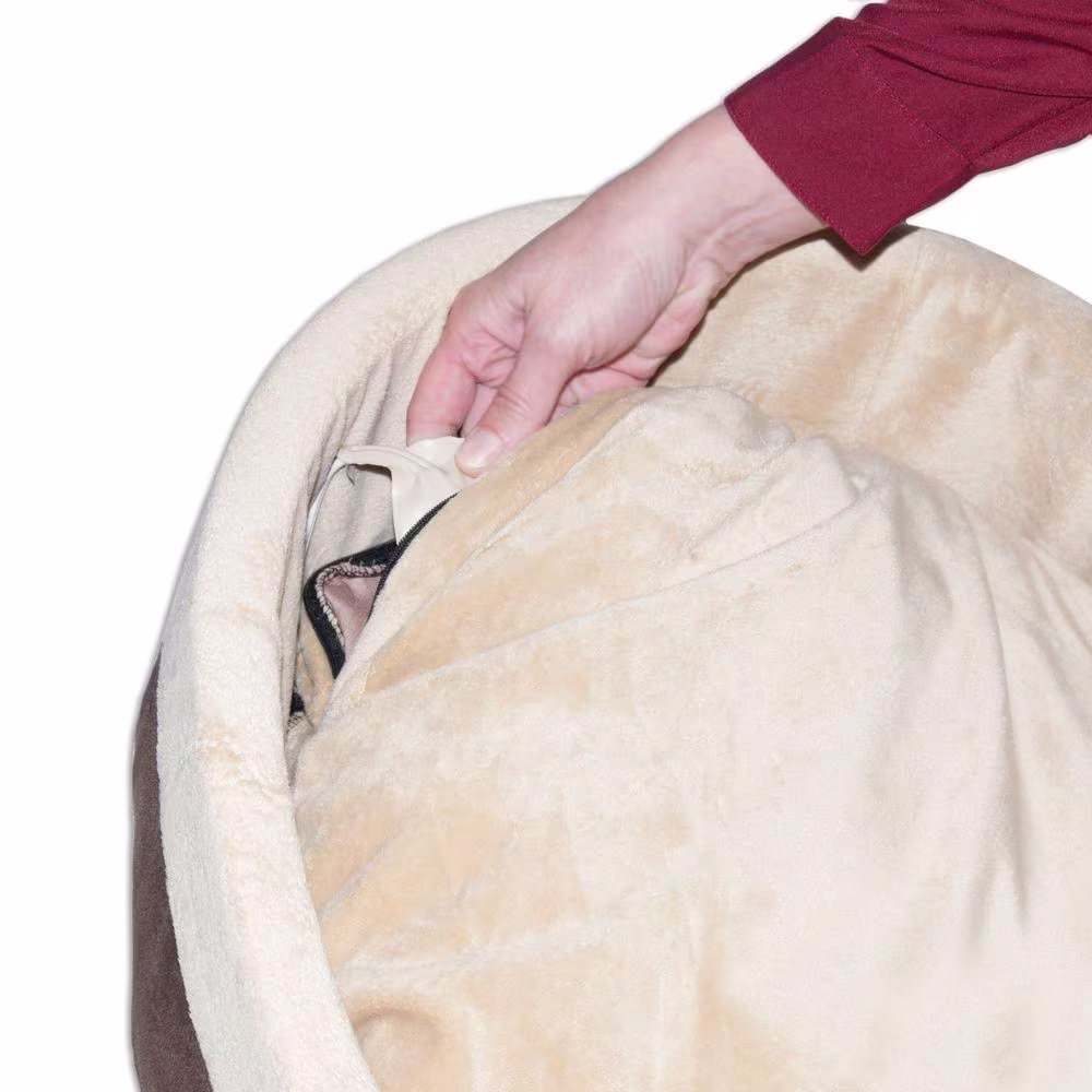None Thermo-Kitty Small Mocha Heated Cat Bed
