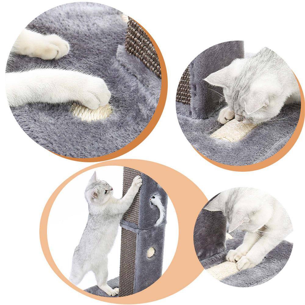 Foobrues Pet Cat Scratching Posts and Trees Scratching Post Plush Cat Stand