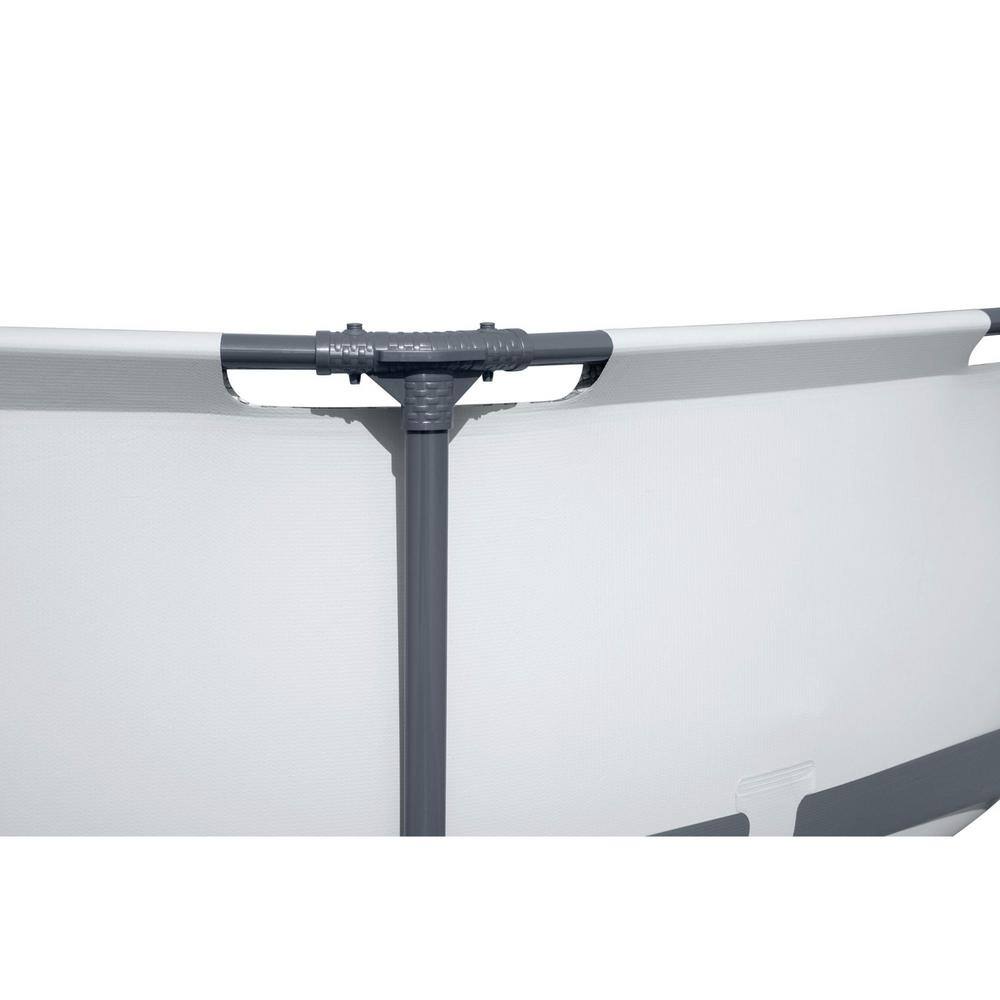 Bestway Steel Pro Max 12 ft. Round x 30 in. Deep Above Ground Swimming Pool and Pump