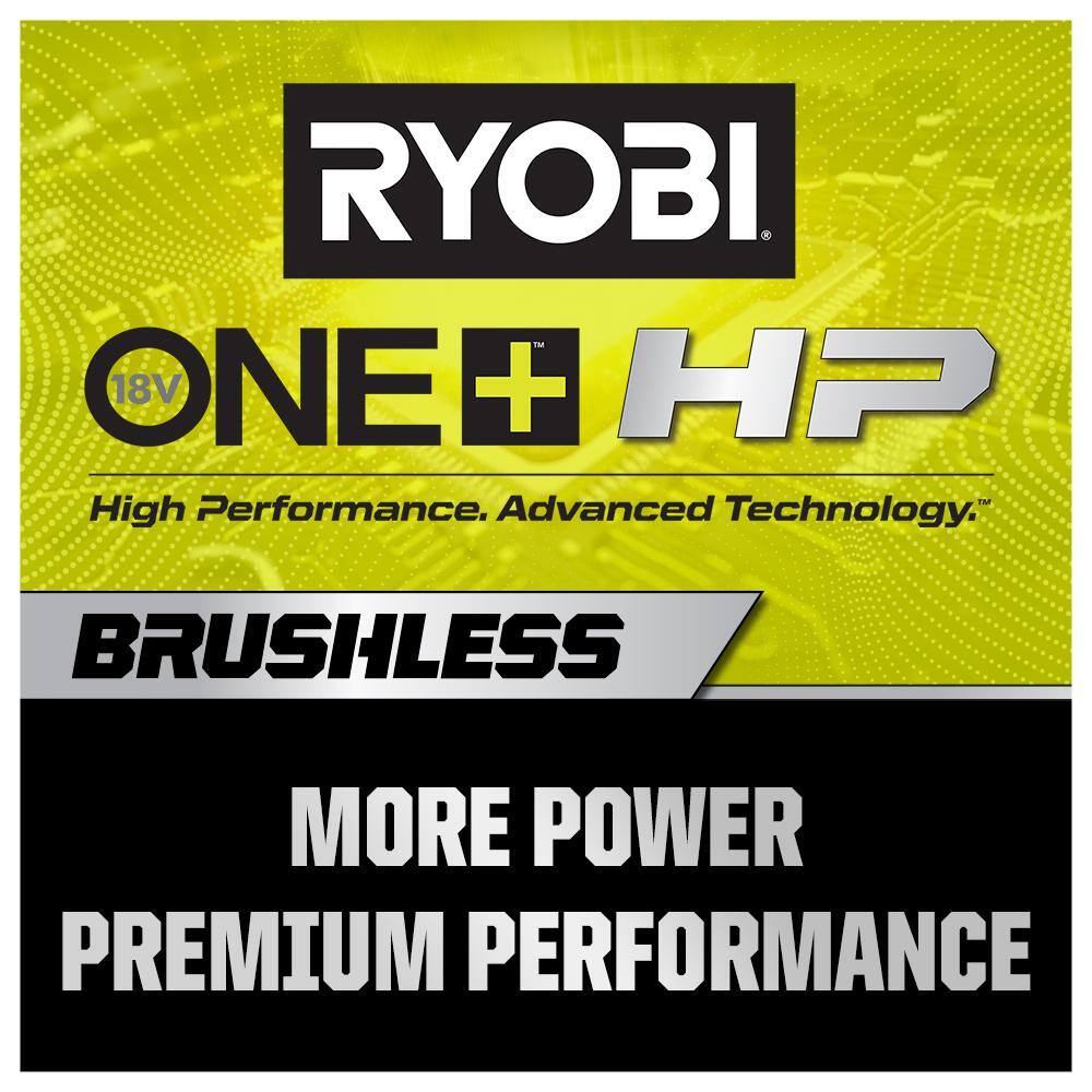 RYOBI ONE+ HP 18V Brushless Cordless 3-Tool Combo Kit w/Hammer Drill, Impact Driver, Jig Saw, Batteries, Charger, and Bag