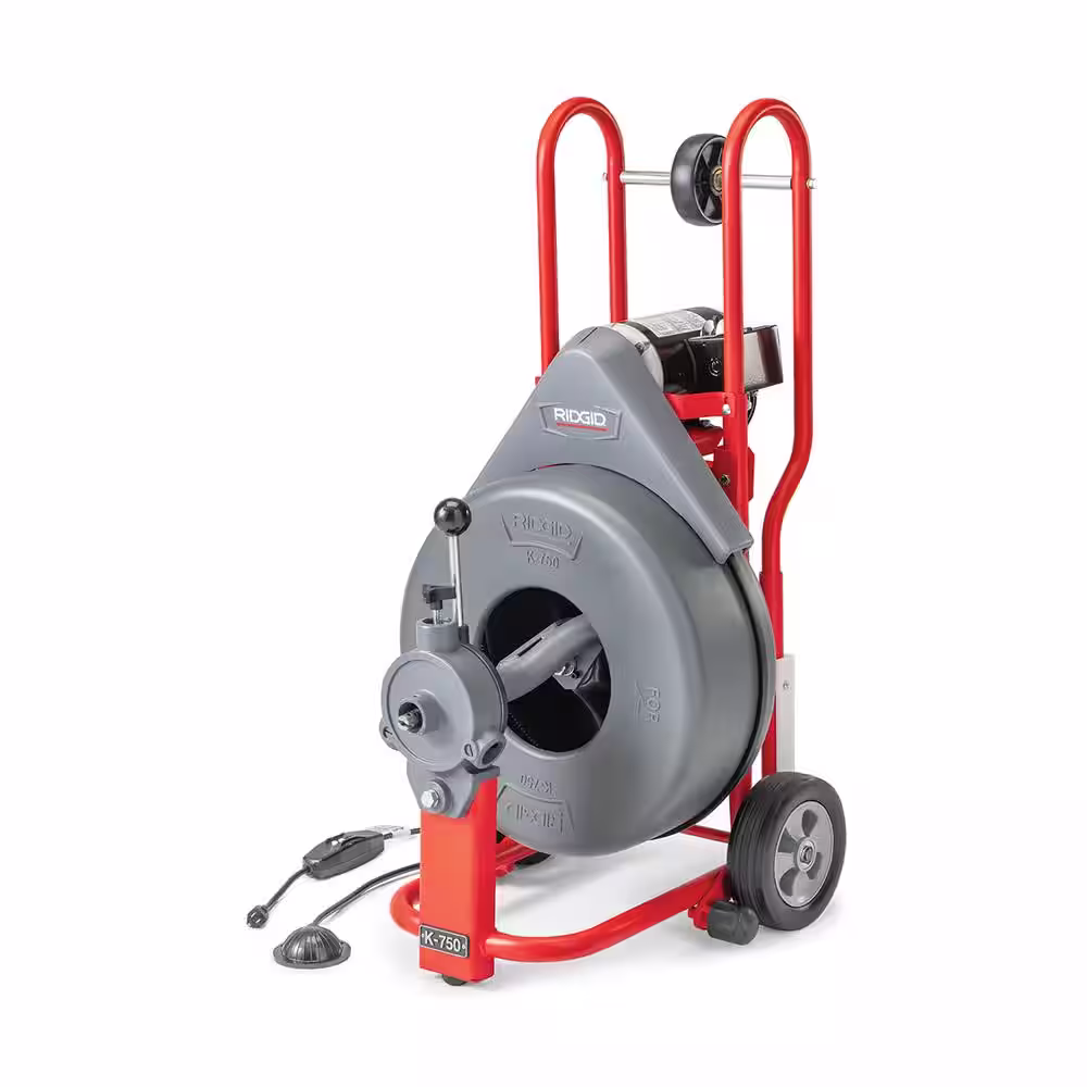 RIDGID K-750 Drain Cleaning Snake Auger Drum Machine with 5/8 in. Pigtail