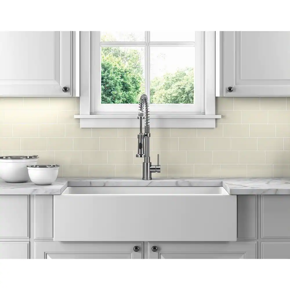 Daltile Rittenhouse Square Almond 3 in. x 6 in. Ceramic Subway Wall Tile (12.5 sq. ft. / case)