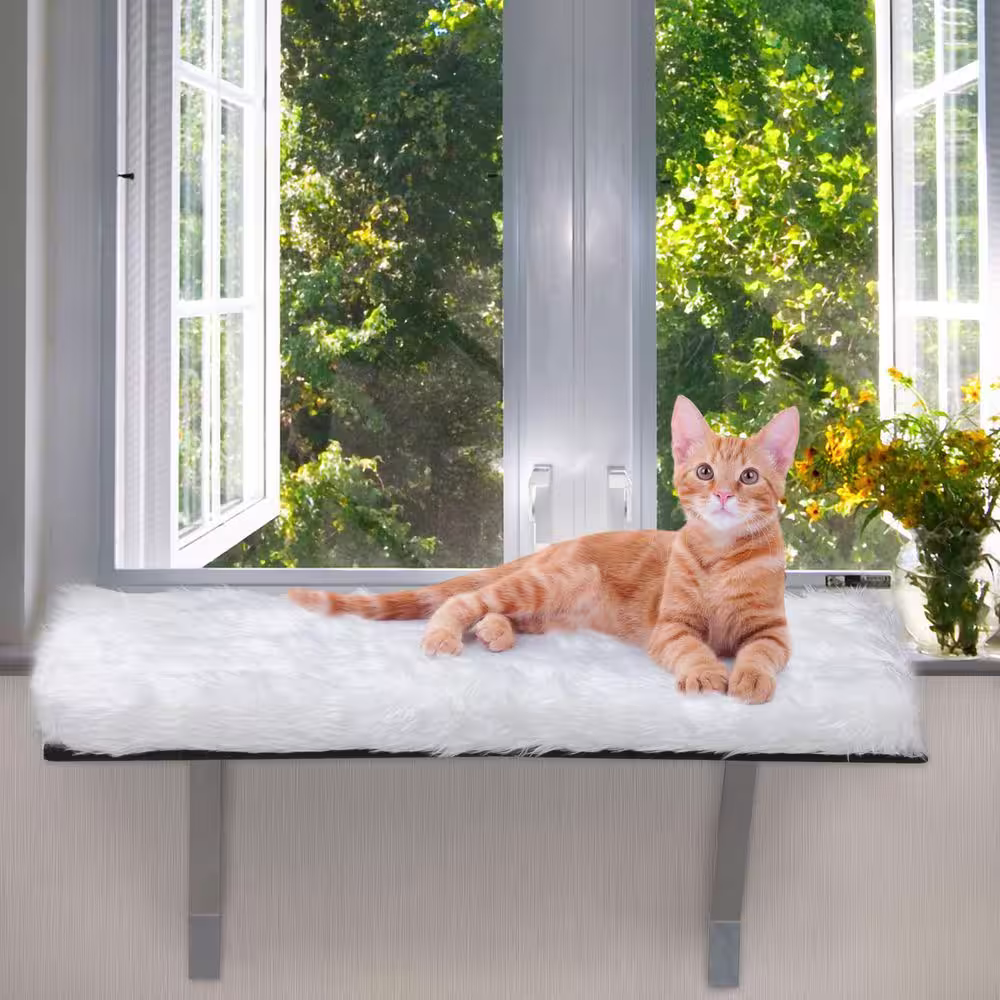 COZIWOW Cat Window Perch Seat Cat Bed, Large