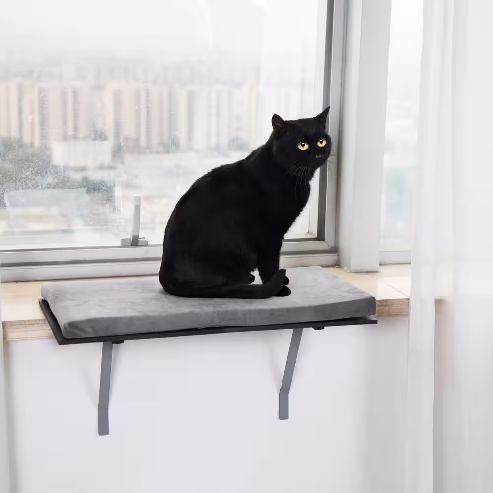 COZIWOW Cat Perch Wall-Mounted Window Seat, Large