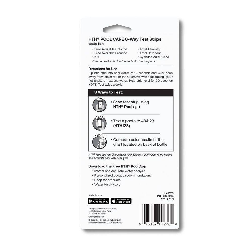 HTH 6-Way Test Strips
