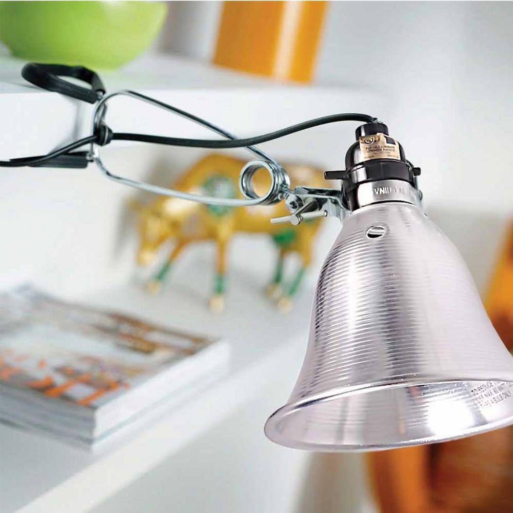 None 12-Pack Clamp Lamp Light with 5.5 Inch Aluminum Reflector up to 60 Watt E26/E27 (No Bulb Included)