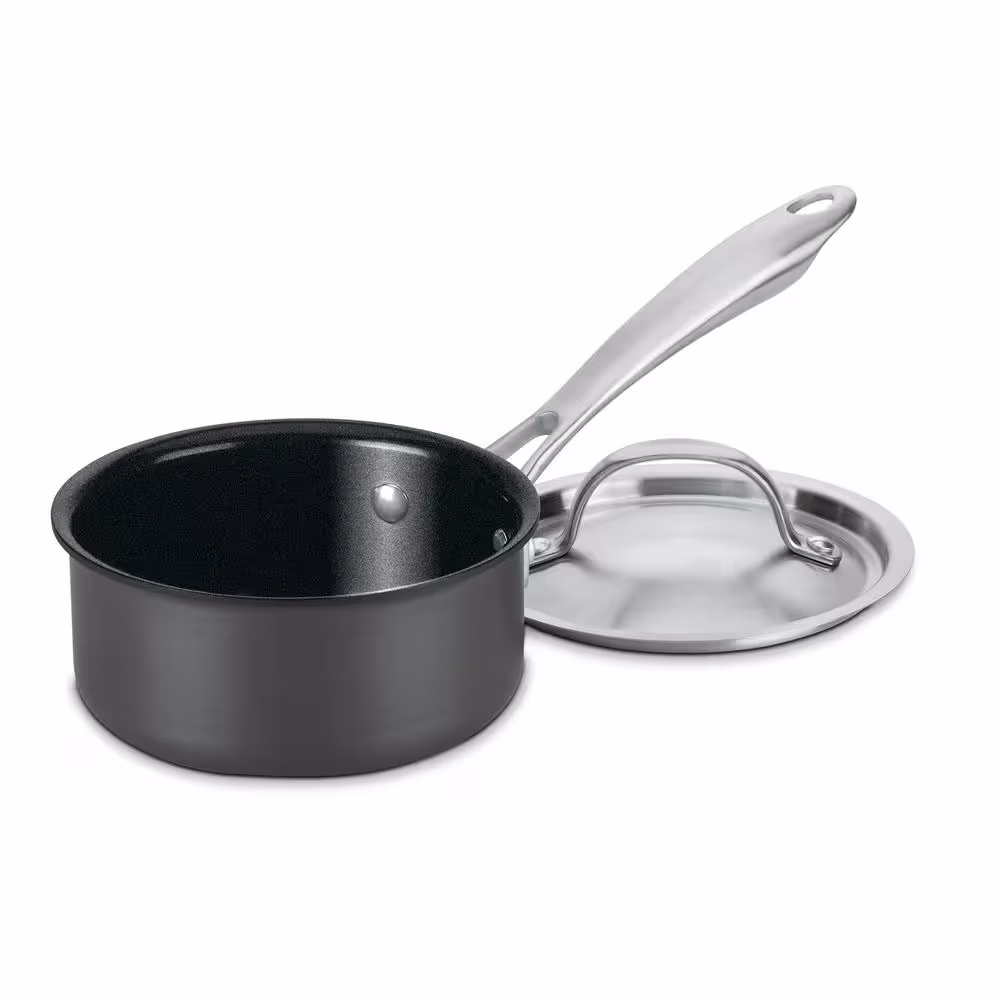 Cuisinart GreenGourmet 12-Piece Hard-Anodized Aluminum Ceramic Nonstick Cookware Set in Black