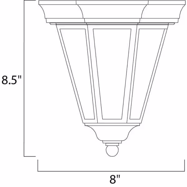 Maxim Lighting Westlake 1-Light Black Outdoor Flushmount