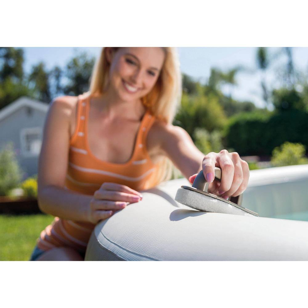 Intex PureSpa Plus Inflatable 6-Person Hot Tub + PureSpa Maintenance Accessory Kit