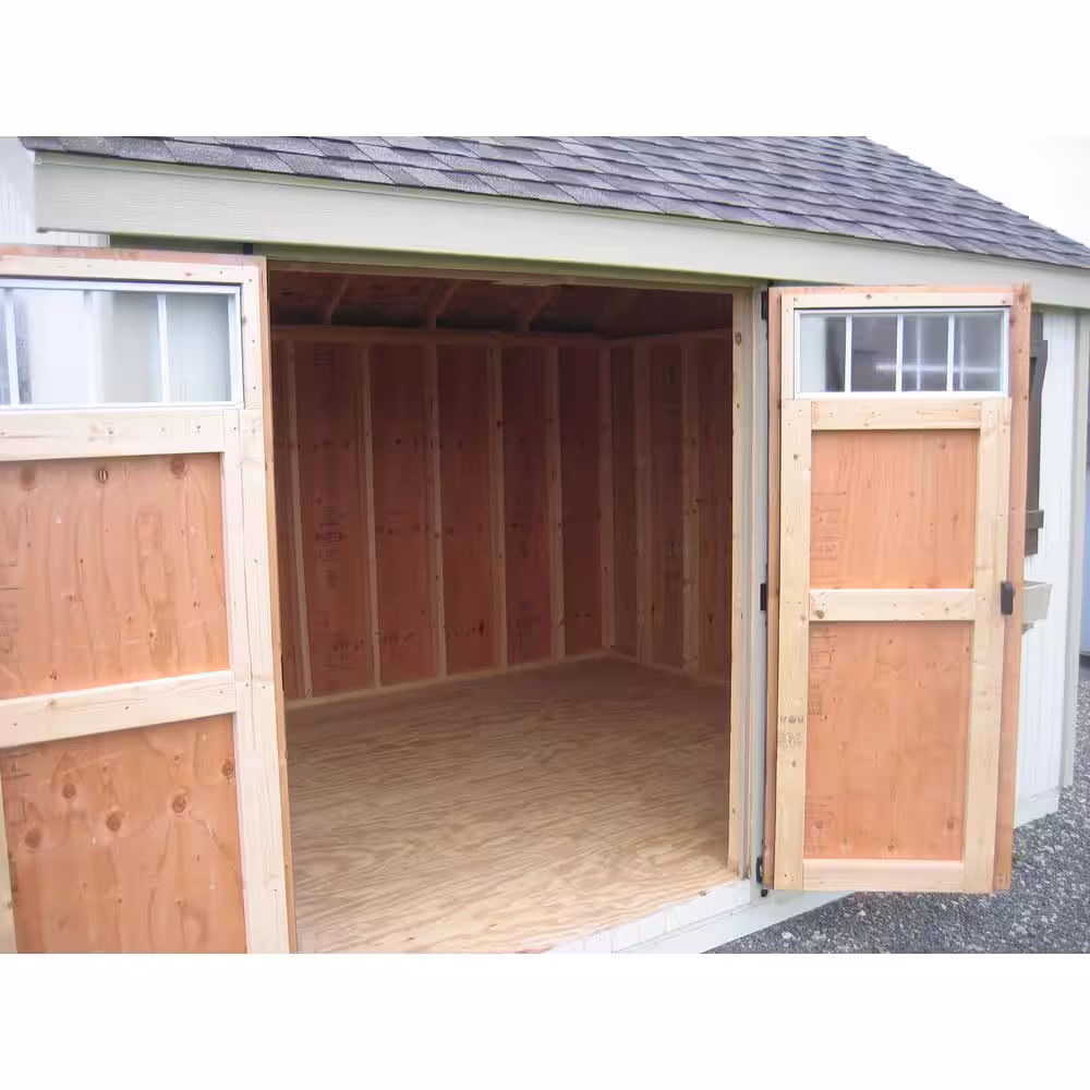 LITTLE COTTAGE CO. Colonial Pinehurst 8 ft. x 16 ft. Wood Storage Shed DIY Kit with Floor Kit