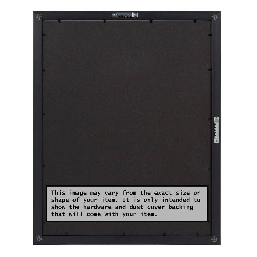 Amanti Art Grace Brushed Nickel Narrow Picture Frame Opening Size 24 x 36 in.