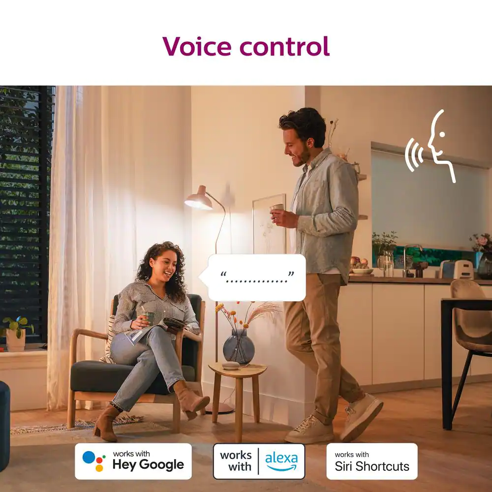 Philips 65-Watt Equivalent BR30 LED Smart Wi-Fi Tunable White Light Bulb Powered by WiZ with Bluetooth (1-Pack)