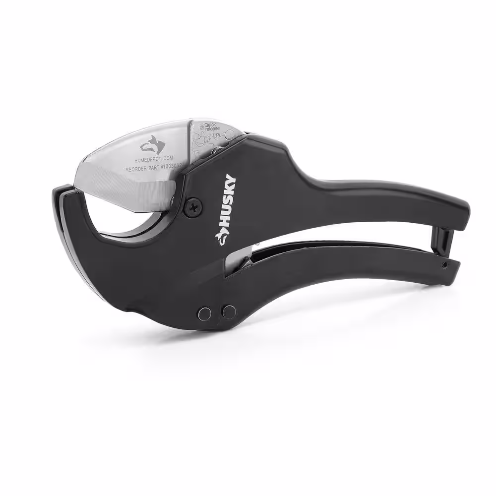 Husky 1-1/4 in. and 2 in. Ratcheting PVC Cutter Set