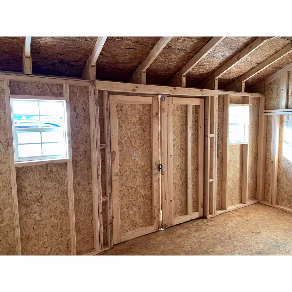 LITTLE COTTAGE CO. Classic Saltbox 10 ft. x 16 ft. Wood Storage Building DIY Kit with Floor