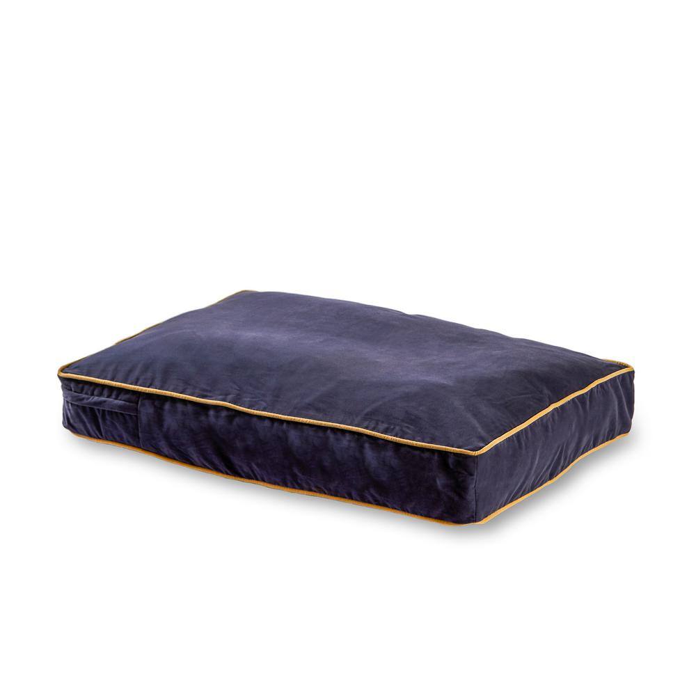 Happy Hounds Willow Denim Microfiber Rectangle Pillow Cat Bed