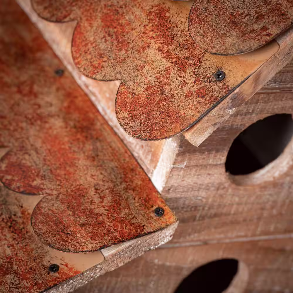 SULLIVANS 10.5 in. Brown Copper Shingled Wood Birdhouse