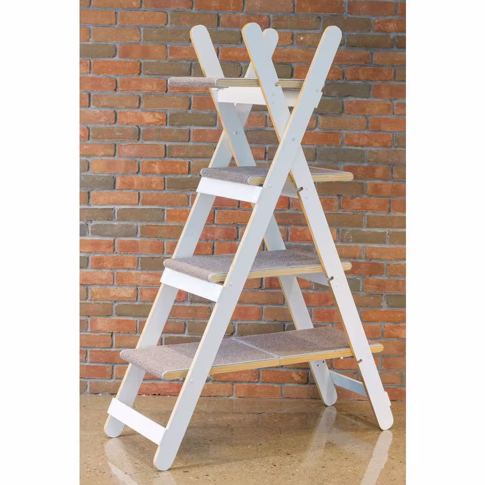 zoovilla White Modern Folding Cat Tree