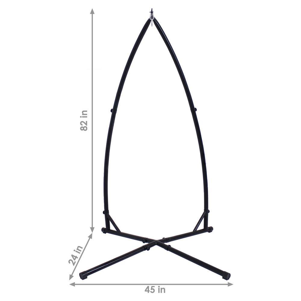Sunnydaze Decor 3.7 ft. Steel X-Stand for Hanging Hammock Chairs