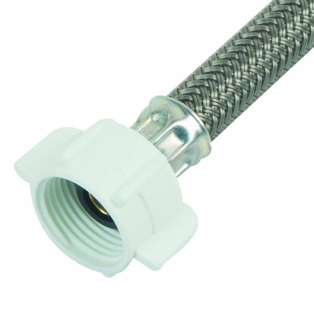 BrassCraft 3/8 in. Flare x 7/8 in. Ballcock Nut x 20 in. Braided Polymer Toilet Supply Line