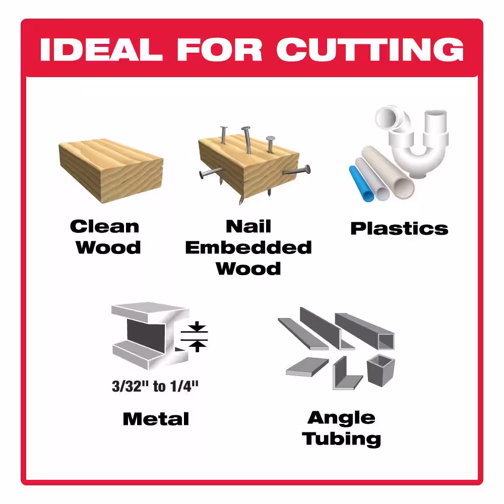 DIABLO 6 in. 6/9 TPI Demo Demon Carbide Reciprocating Saw Blade for General Purpose Cutting