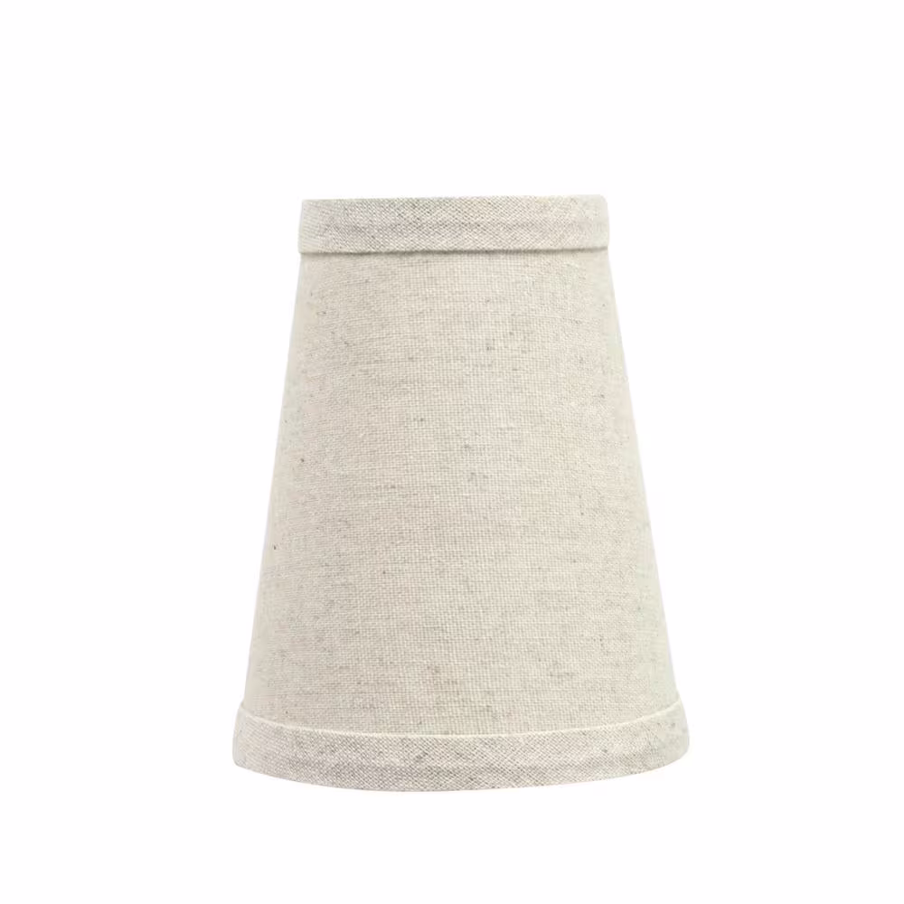 Aspen Creative Corporation 4 in. x 5 in. Oatmeal Hardback Empire Lamp Shade (9-Pack)