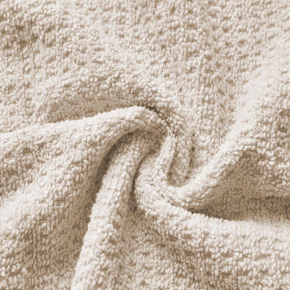 Nautica Oasis 8-Piece Solid Beige Cotton Towel Set