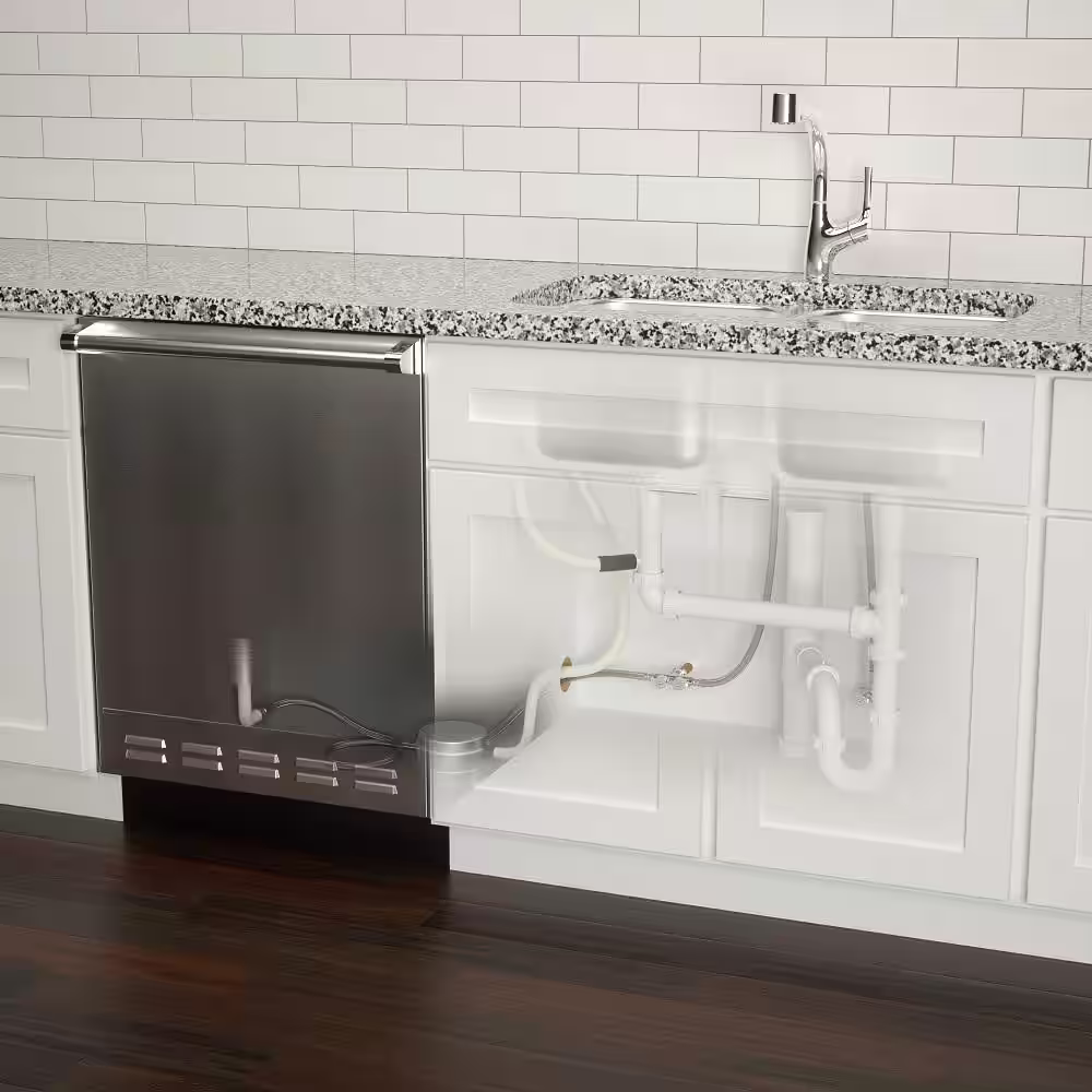 SharkBite 1/2 in. Brass Push-to-Connect x 3/4 in. FHT 60 in. Dishwasher x 1/2 in. FIP 30 in. Faucet Installation Kit