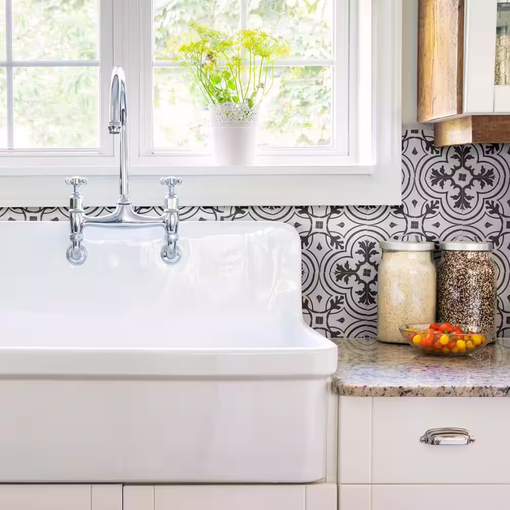 Merola Tile Twenties Mini Vintage 3-7/8 in. x 3-7/8 in. Ceramic Floor and Wall Tile (3.24 sq. ft./Case)