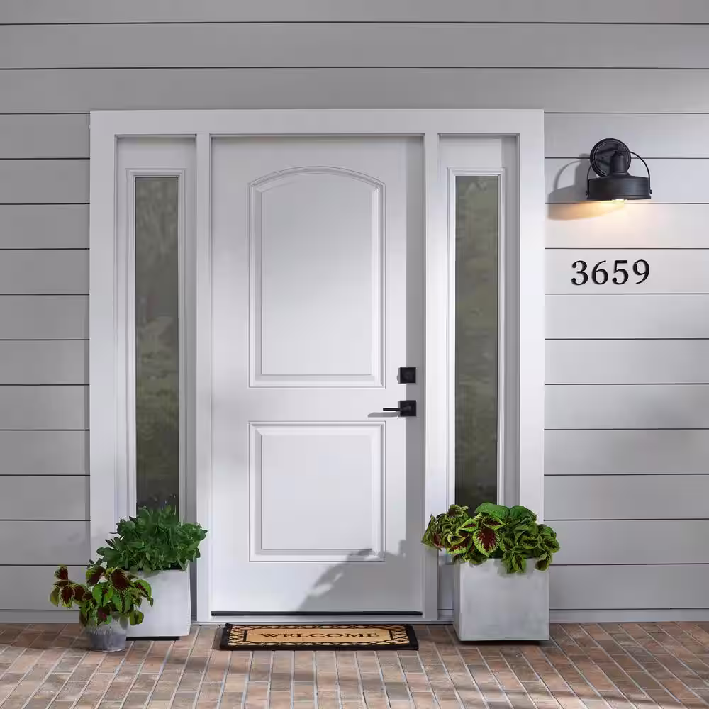 Everbilt 4 in. Black Flush Mount Metal House Number 2