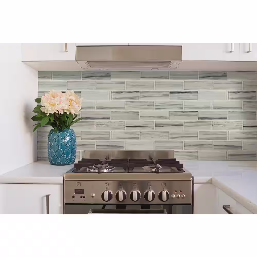 MSI Malta Cliffs 11.81 in. x 11.81 in. Glossy Glass Subway Wall Tile (9.7 sq. ft./Case)
