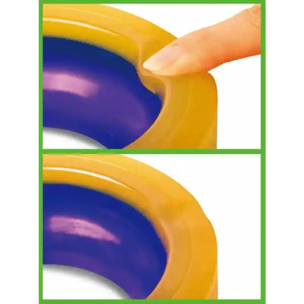 None Elastic Toilet Gasket (Wax Free) with Toilet Bolts Included