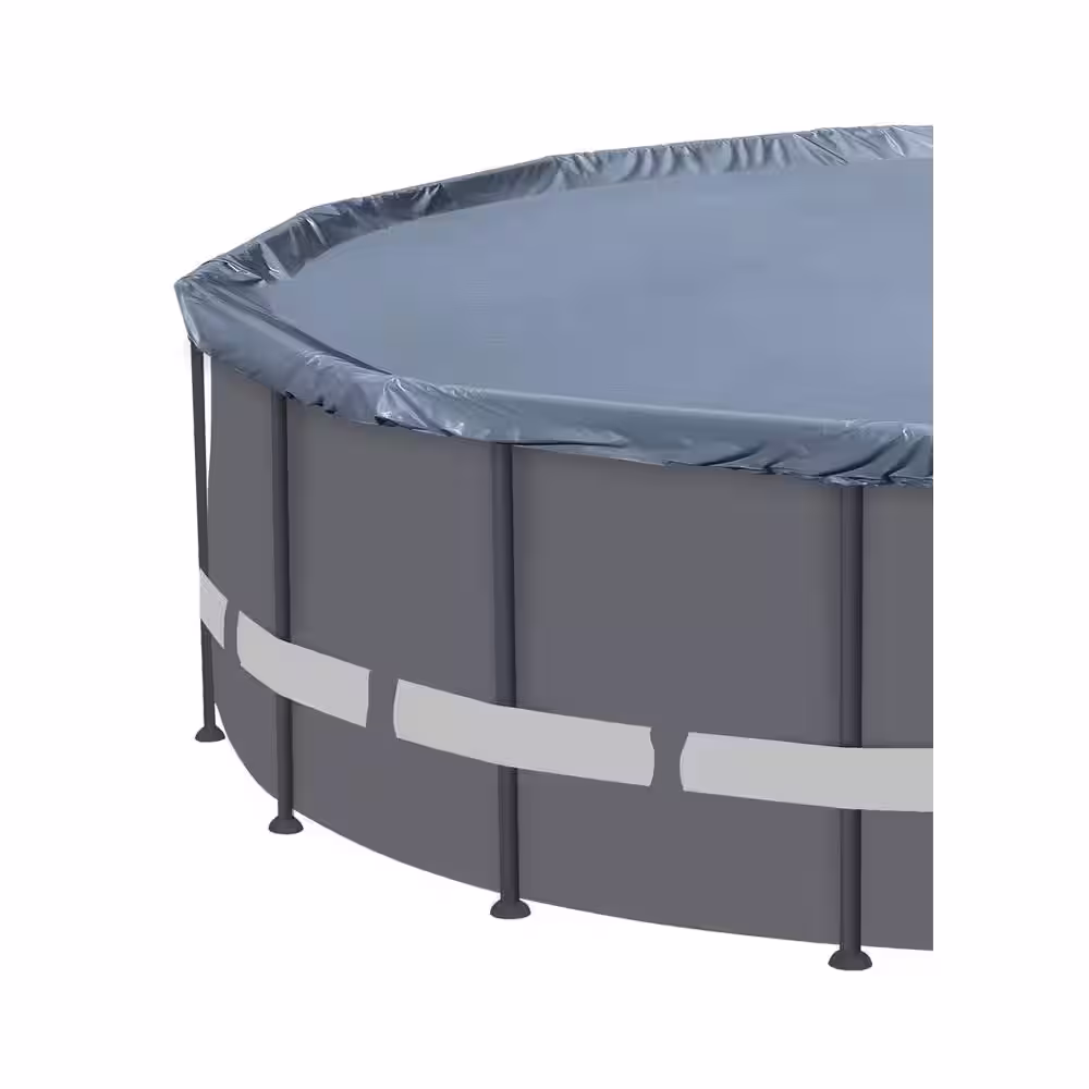 Sunneday Bluebay 15 ft. 48 in. Round Soft-Sided Pool Grey/Grey Tubing