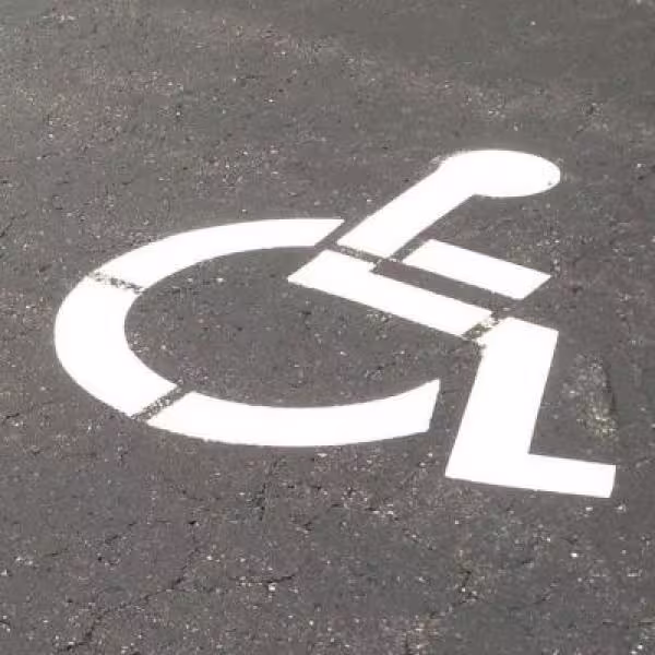 Stencil Ease 36 in. One Part Handicap Stencil