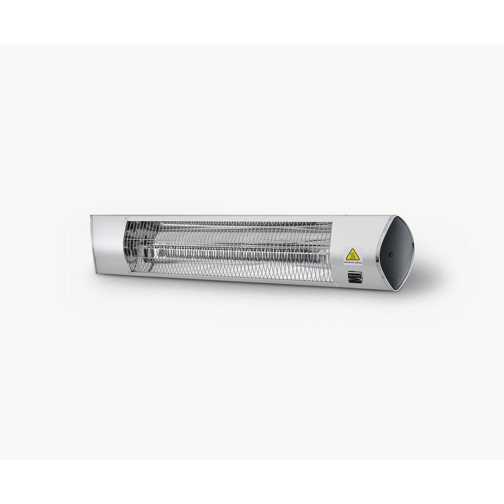 KENMORE 1500-Watt Indoor/Outdoor Carbon Infrared Wall-Mounted Electric Patio Heater, Silver
