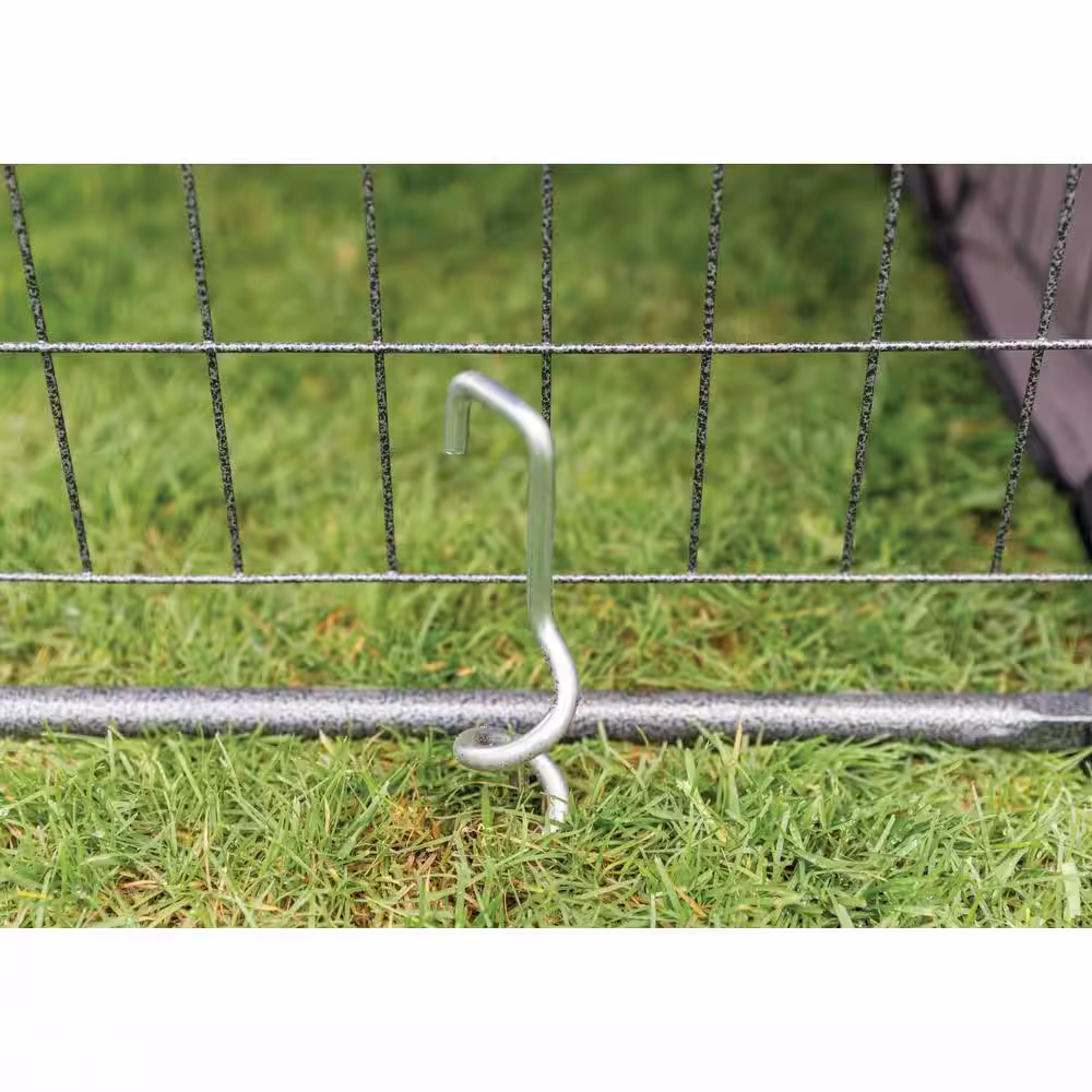 TRIXIE Heavy-Duty Steel Ground Stakes, Twist In-Ground, Kennel Stakes (3-Piece)
