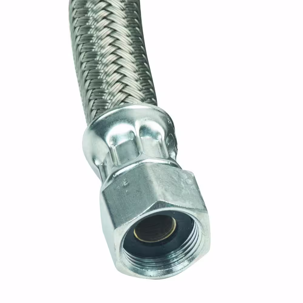 BrassCraft 1/2 in. Compression x 1/2 in. Compression x 60 in. Braided Polymer Dishwasher Supply Line
